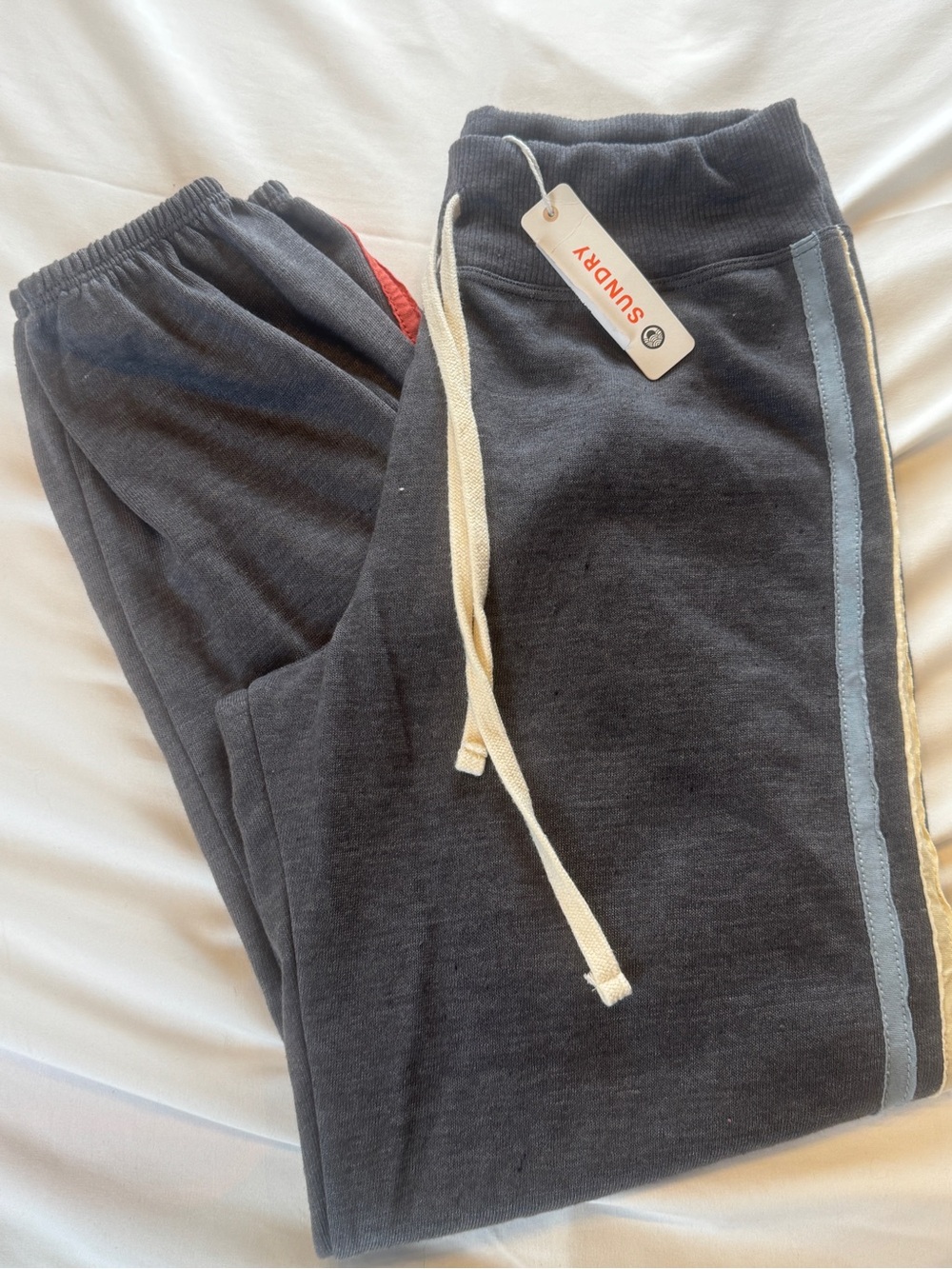 Sundry Charcoal Gray women's with Light Blue Stripe